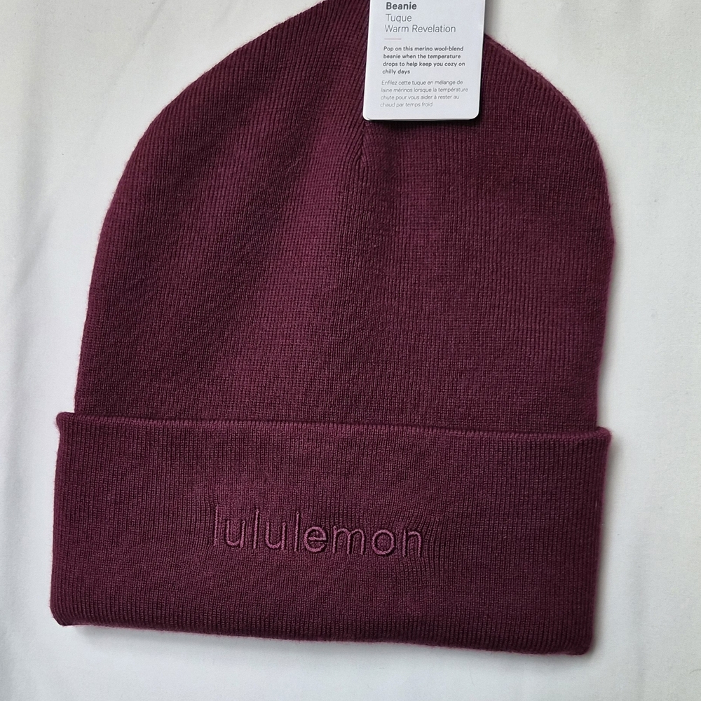 Lululemon Athletica Burgundy Beanie